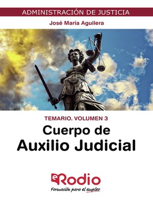 cover image of Cuerpo de Auxilio Judicial. Temario. Volumen 3